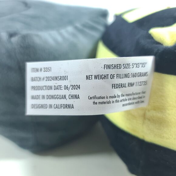 1 (2pcs) set of Inseparables Love plush cubes - Bear & Bee 5" NEW WITH TAGS - Picture 11 of 14